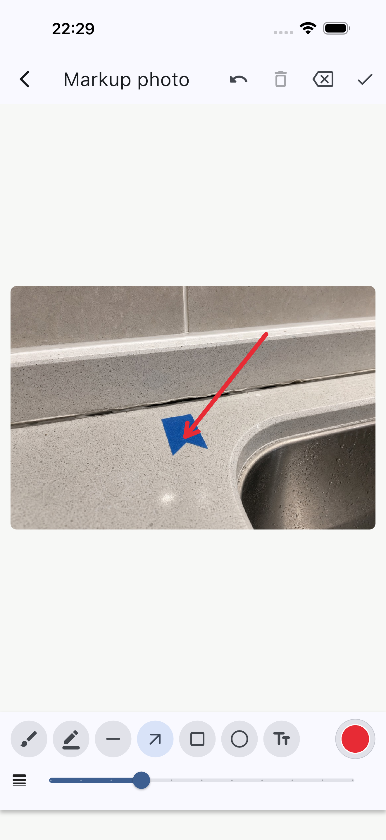 SiteReportKit mobile photo markup workflow with construction evidence